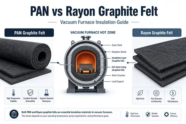 PAN vs Rayon Graphite Felt: Choosing the Right Insulation for Vacuum Furnaces